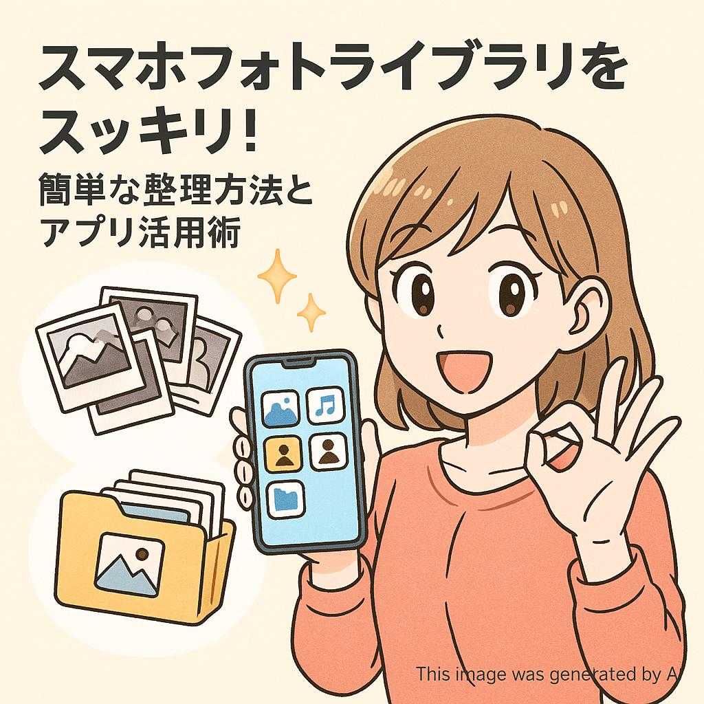 スマホフォトライブラリをスッキリ！簡単な整理方法とアプリ活用術