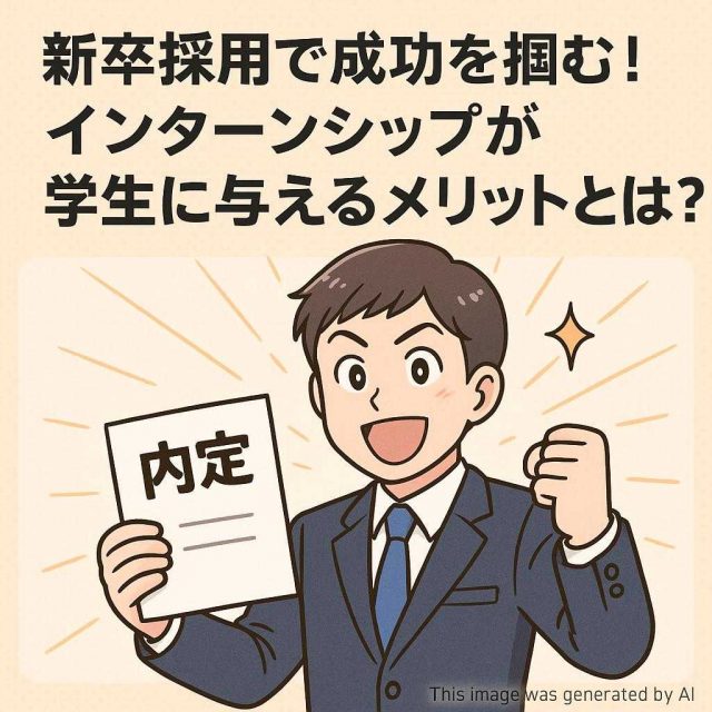 新卒採用で成功を掴む！インターンシップが学生に与えるメリットとは？