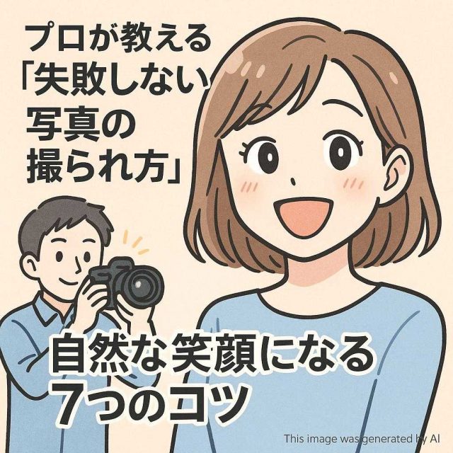 プロが教える「失敗しない写真の撮られ方」｜自然な笑顔になる7つのコツ