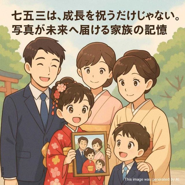 七五三は、成長を祝うだけじゃない。写真が未来へ届ける家族の記憶